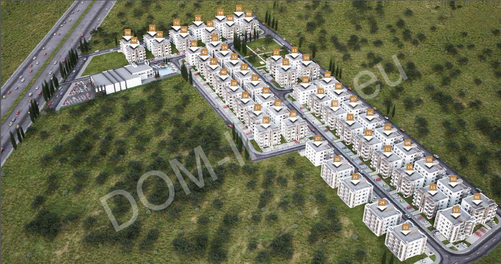 План комплекса апартаментов на Северном Кипре